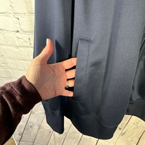 Nike Full Zip Jacket 3XL Mens Shacket Orange Blue Pockets Sweatshirt Workout - Picture 3 of 8